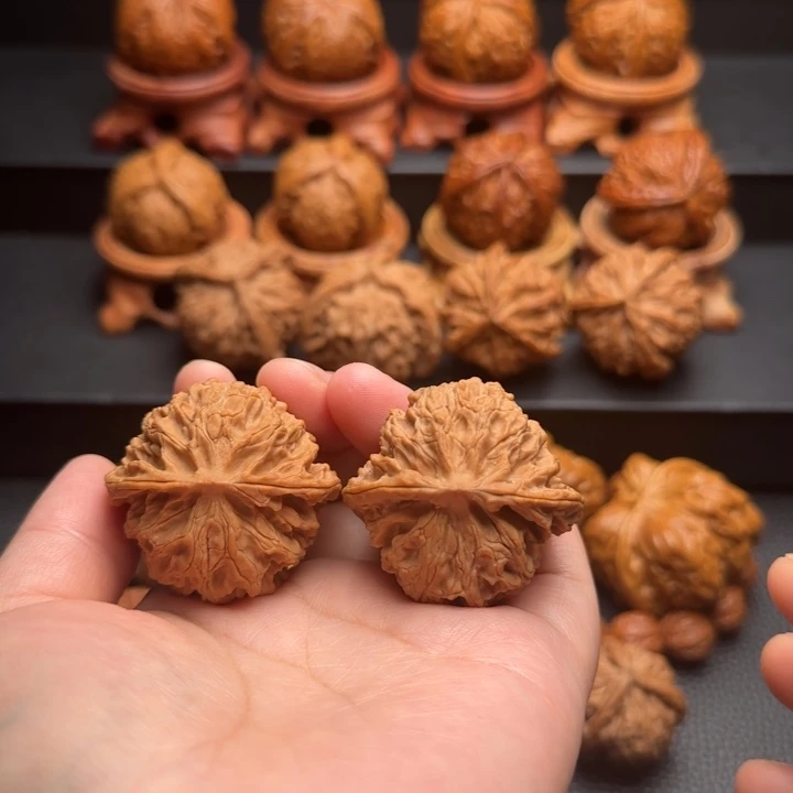 文玩核桃把件苹果园全品无修精品配对