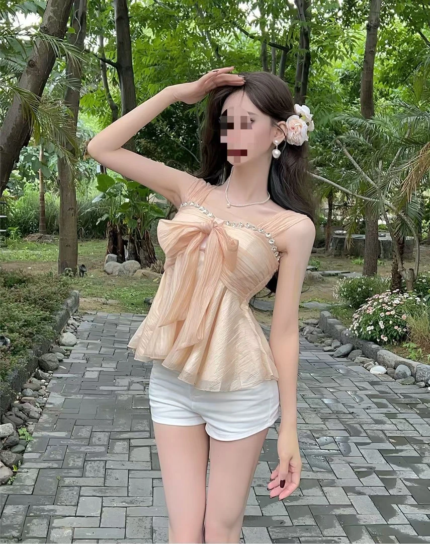 编码合集 气质显瘦收腰风法式修身设计感百搭女吊带夏季