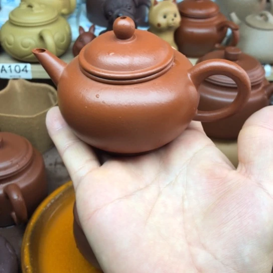 紫砂茶壶全手朱泥水平140豪升左右
