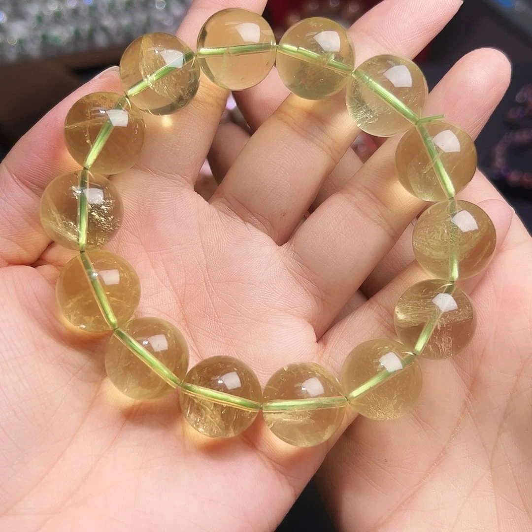 未镶嵌手链水晶绿水晶17毫米21号