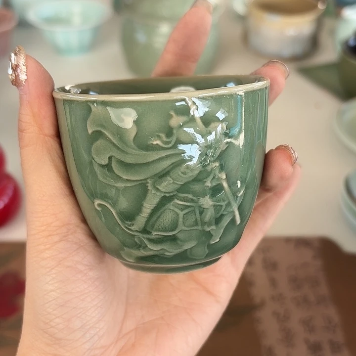 龙泉云间青瓷小米茶器
