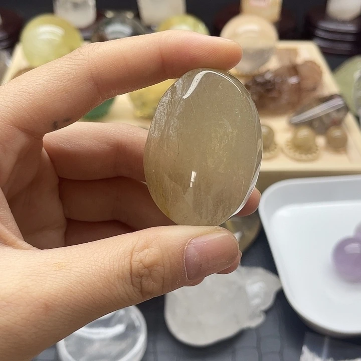 珠宝半成品未镶嵌黄晶215水晶石