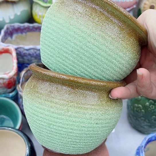 多肉绿植陶瓷花盆9.9包邮