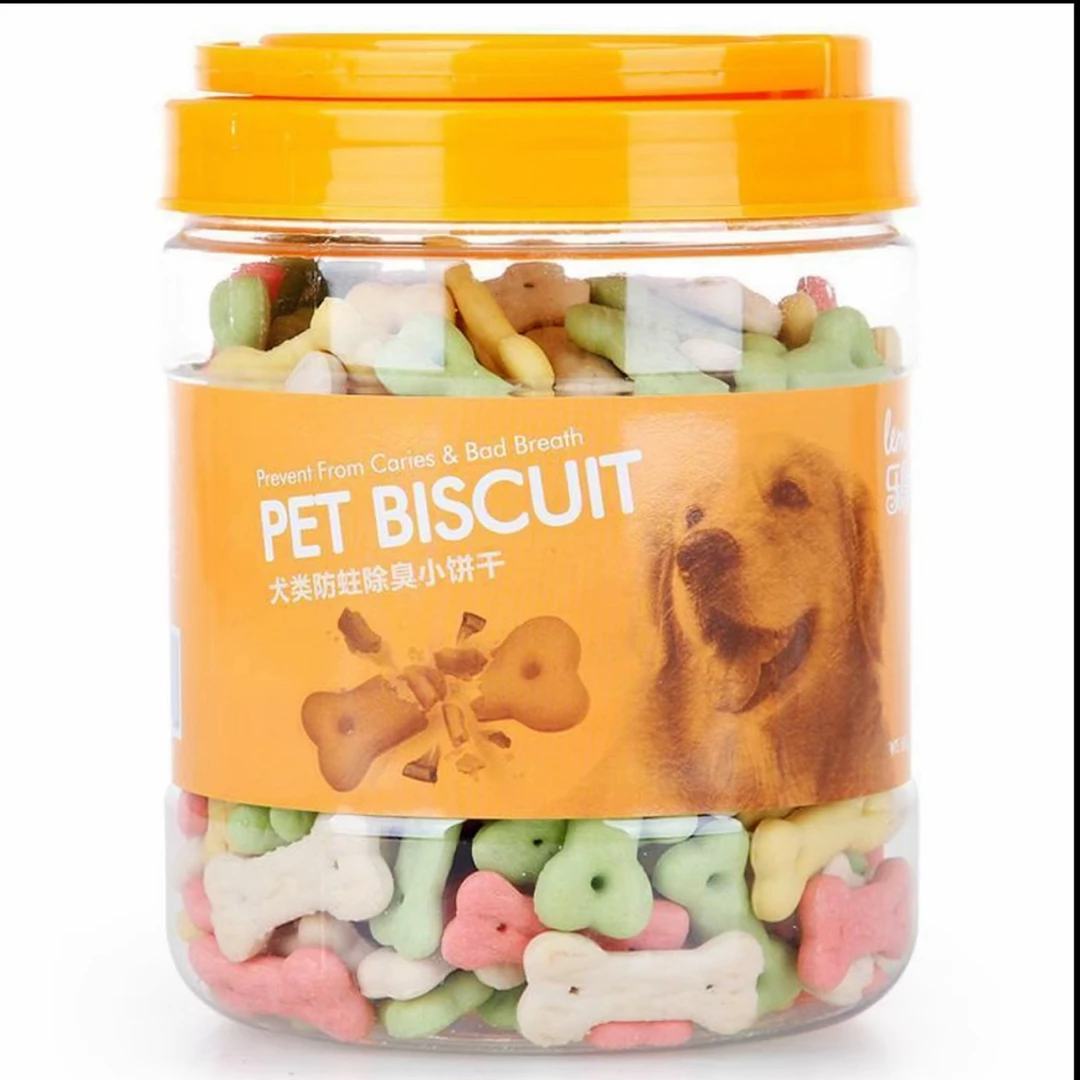 宠物除臭磨牙洁齿饼干狗猫通用训练奖励零食 500g