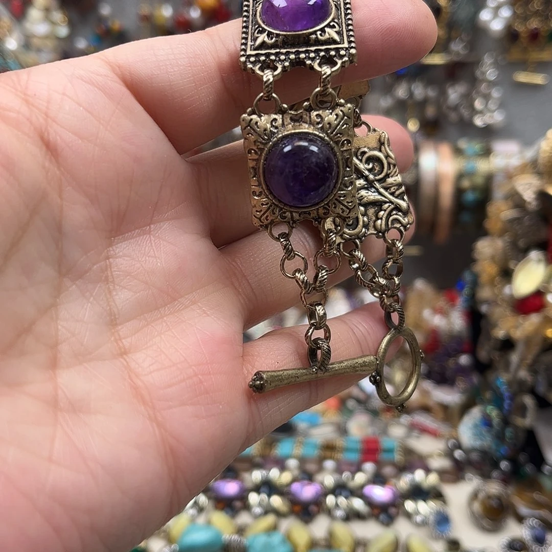 锌合金复古重工手链