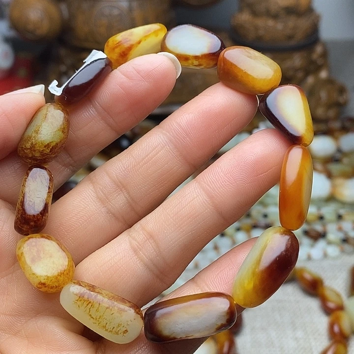 和田玉未镶嵌手链