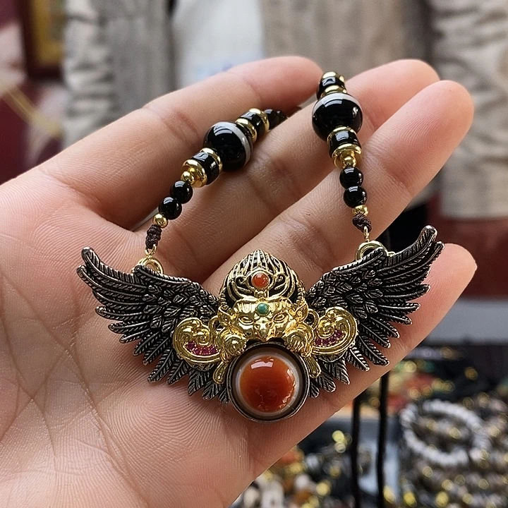 玛瑙/玉髓合金颈饰