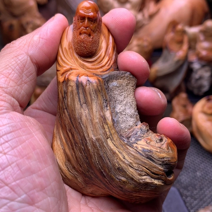 柏木（崖柏）崖柏陈化料手把件