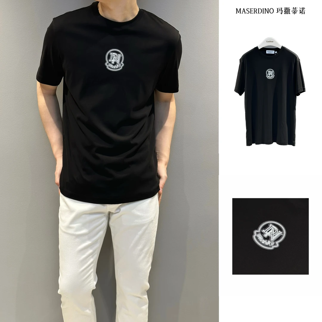 50178 玛撒蒂诺/25夏季新款男士高品质简约休闲百搭短袖圆领T恤