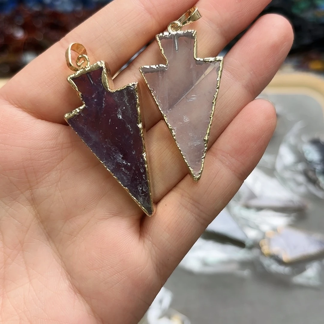 玛瑙/玉髓未镶嵌珠宝半成品吊坠2颗04