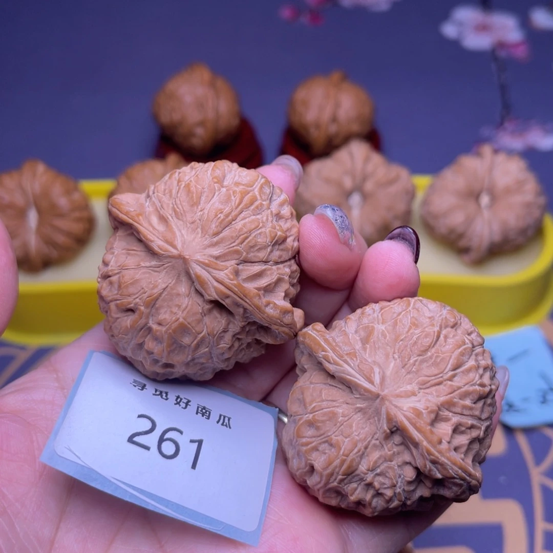 啊***祖文玩核桃把件南瓜44 261