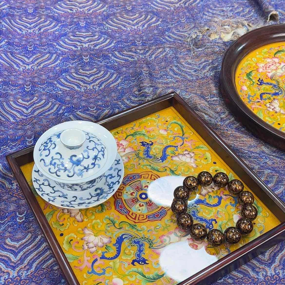 【闪购商品】红酸枝木类成套家具茶盘