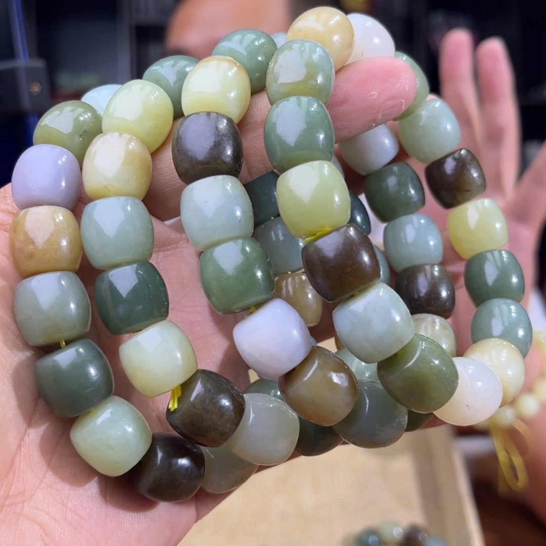 手串未镶嵌和田玉纯天然和田玉多宝手串卡14多样性发其一