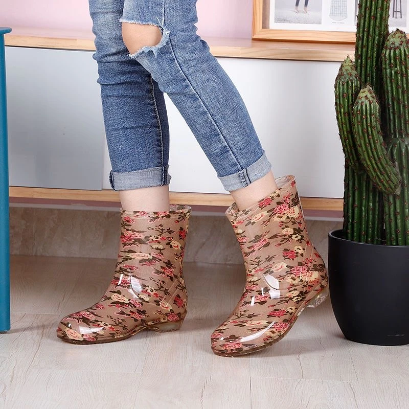 雨鞋女士低筒水鞋女雨靴厨房胶靴四季半筒水靴防滑防水胶鞋子