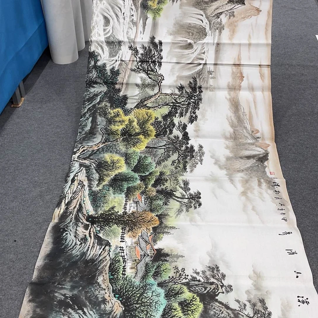 国画今天上午国画作品展示