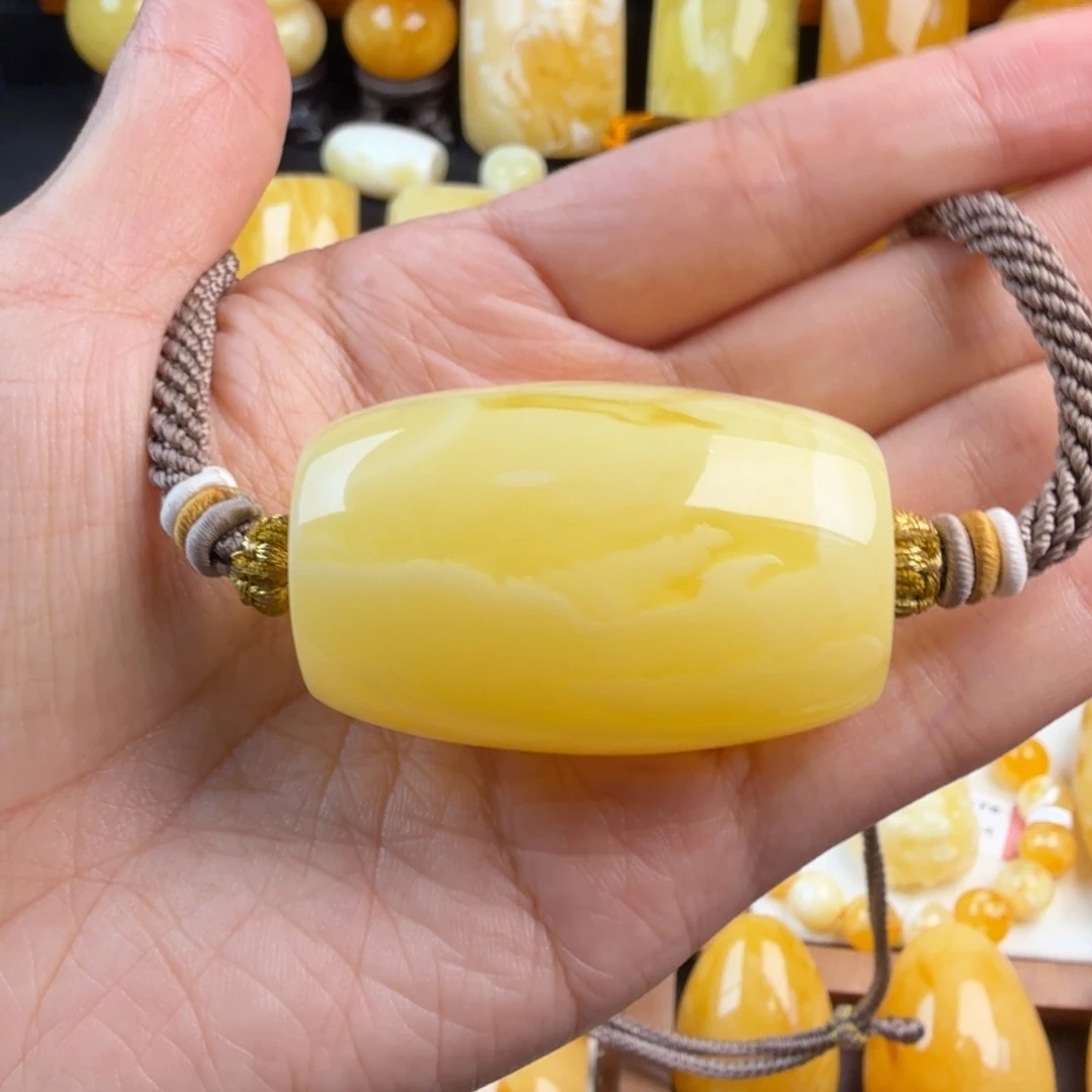 琥珀未镶嵌颈饰纯天然琥珀蜜蜡无优化