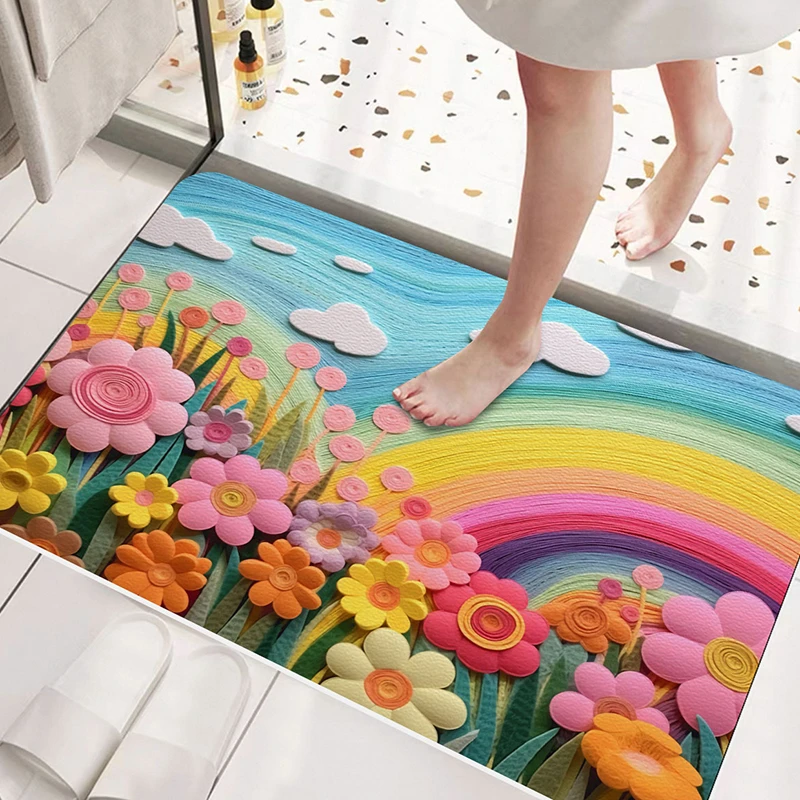 皮革入户门垫地毯门口吸水耐脏防滑进门垫卧室家用脚垫地垫浴室