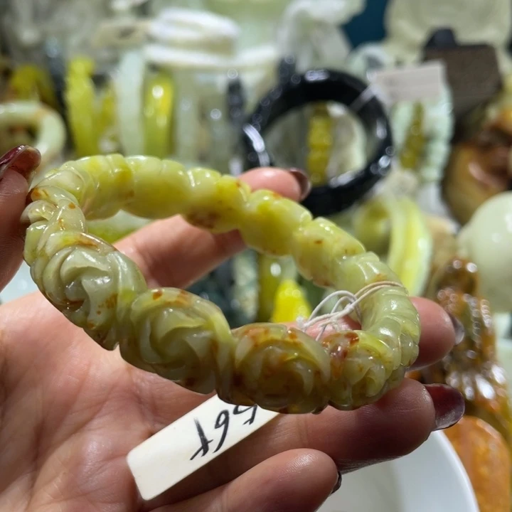 岫玉未镶嵌手镯56