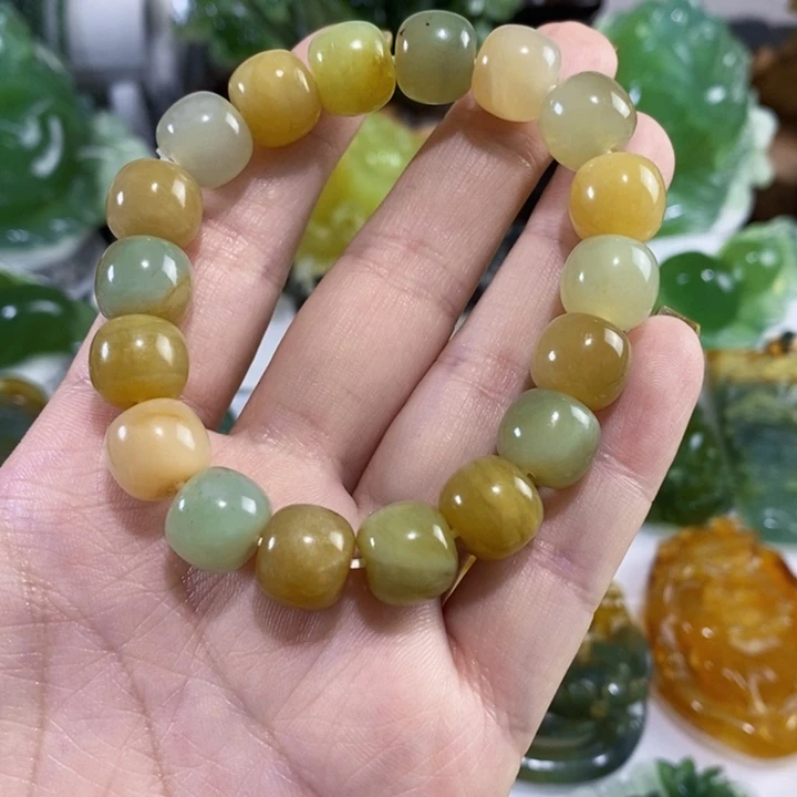 未镶嵌岫玉手串手链