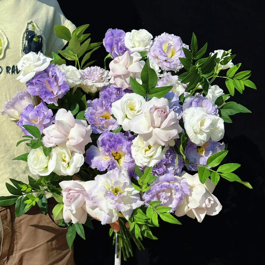 花束｜4号紫陌丁香｜4种花材｜材料包生花苞发货｜两单顺丰包邮