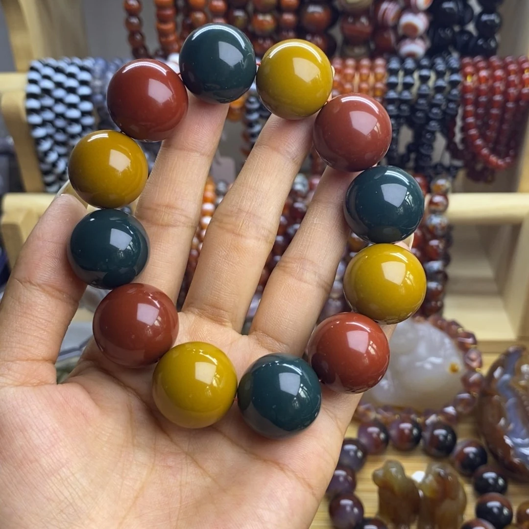 南***漂玛瑙/玉髓手链未镶嵌