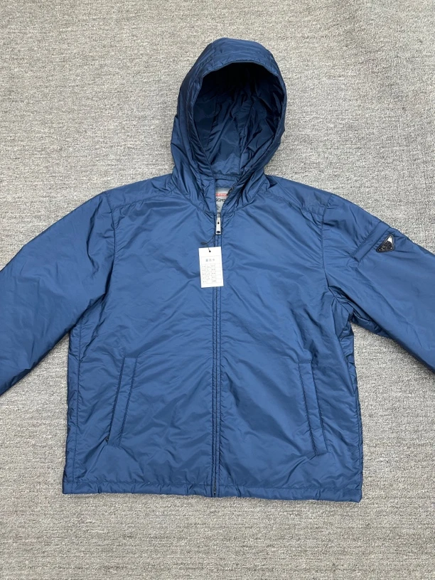 未使用 Prada/普拉达 3xl PRADA 三角标薄款棉服