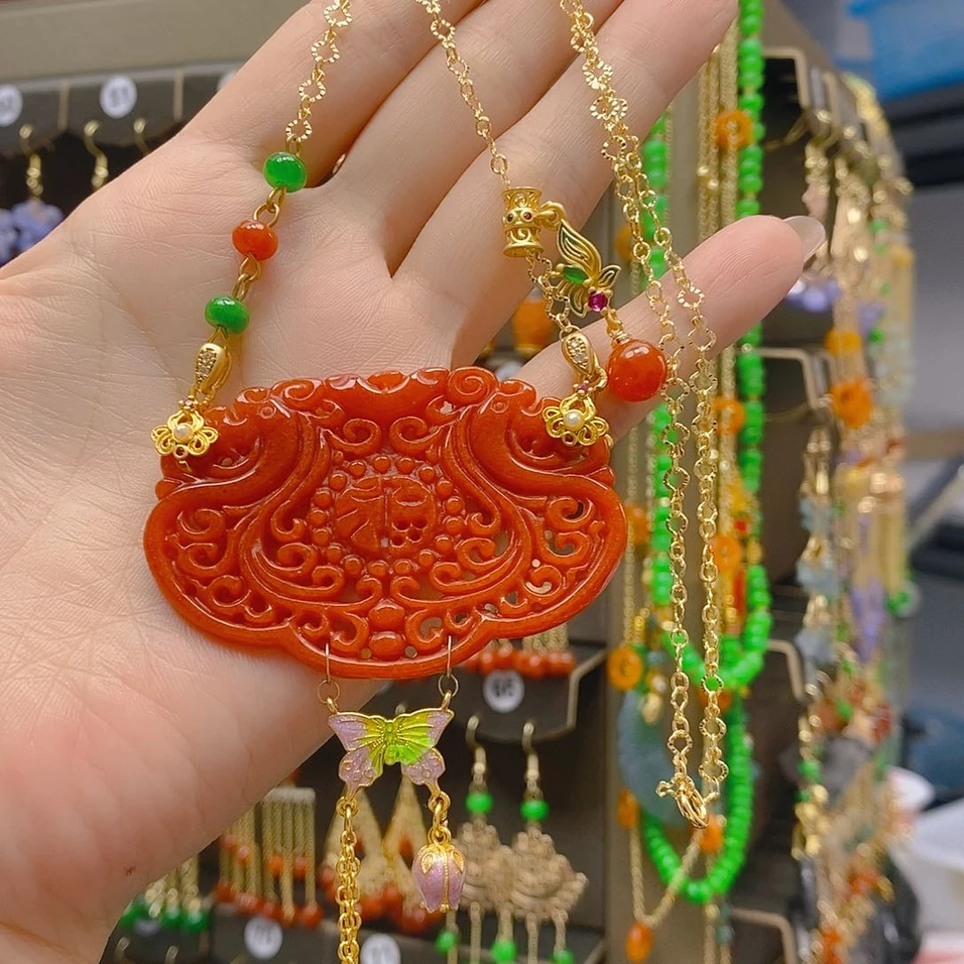 翡翠合金耳饰翡翠