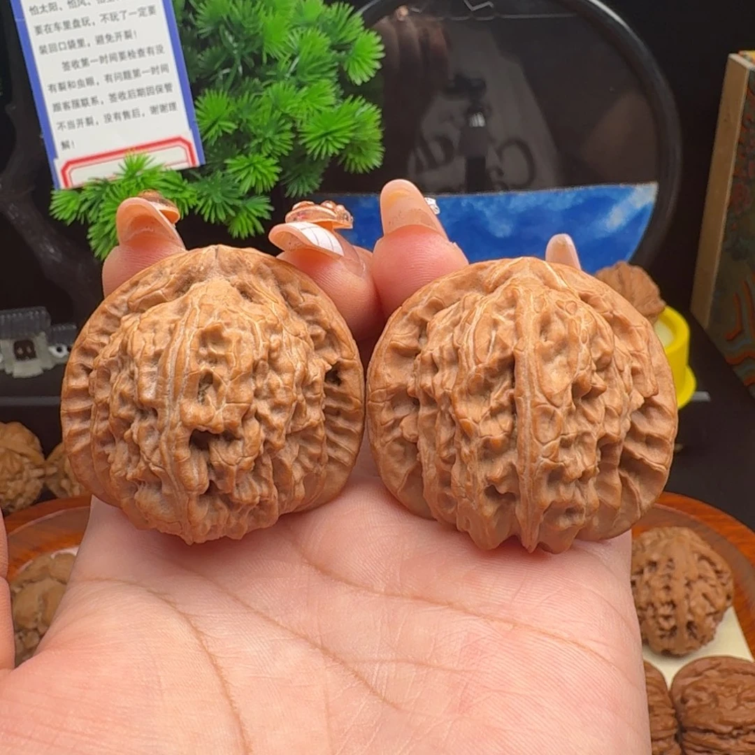 涛***哥把件文玩核桃全品白狮子43