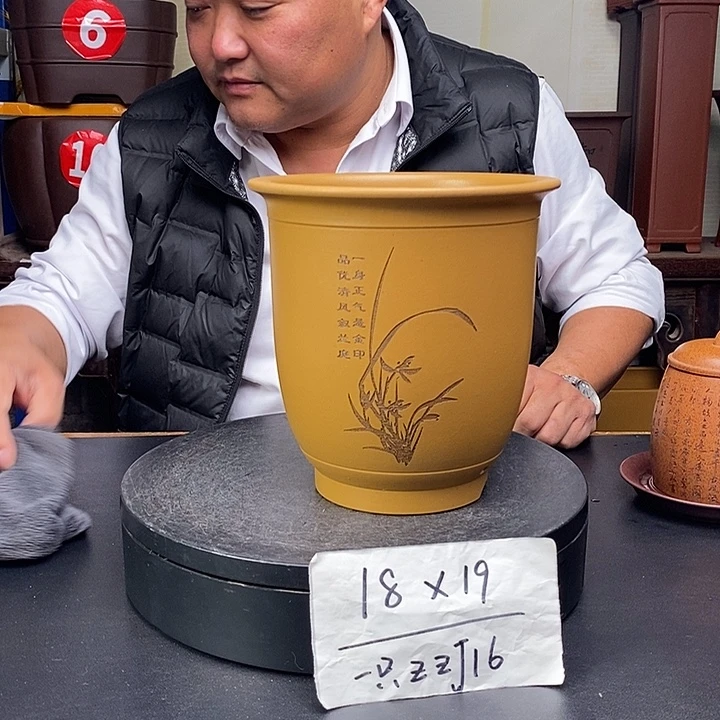 花盆紫砂货号一只ZZJ16