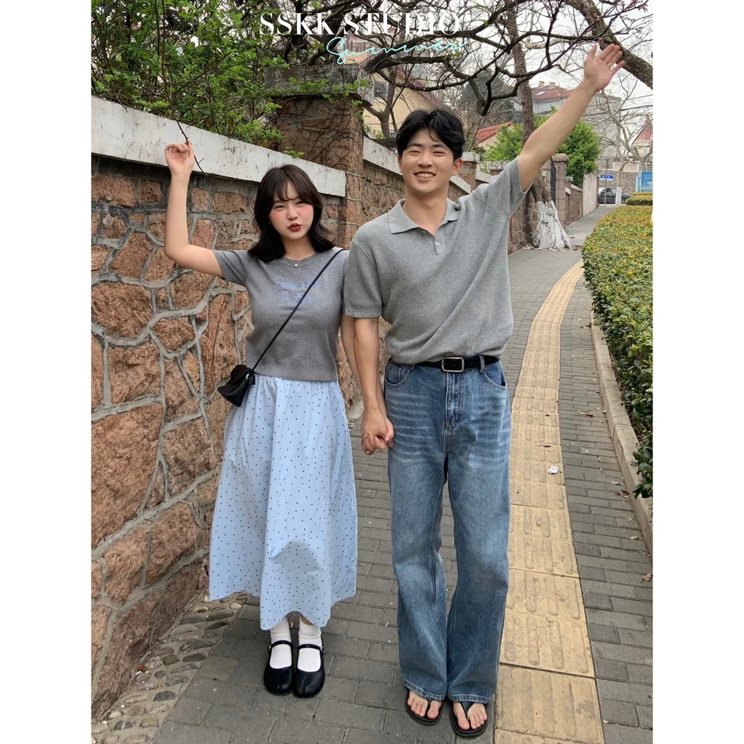 KMZY/KMZY山_山【恋爱进行曲】微胖女装韩式波点a字通勤显瘦半身裙