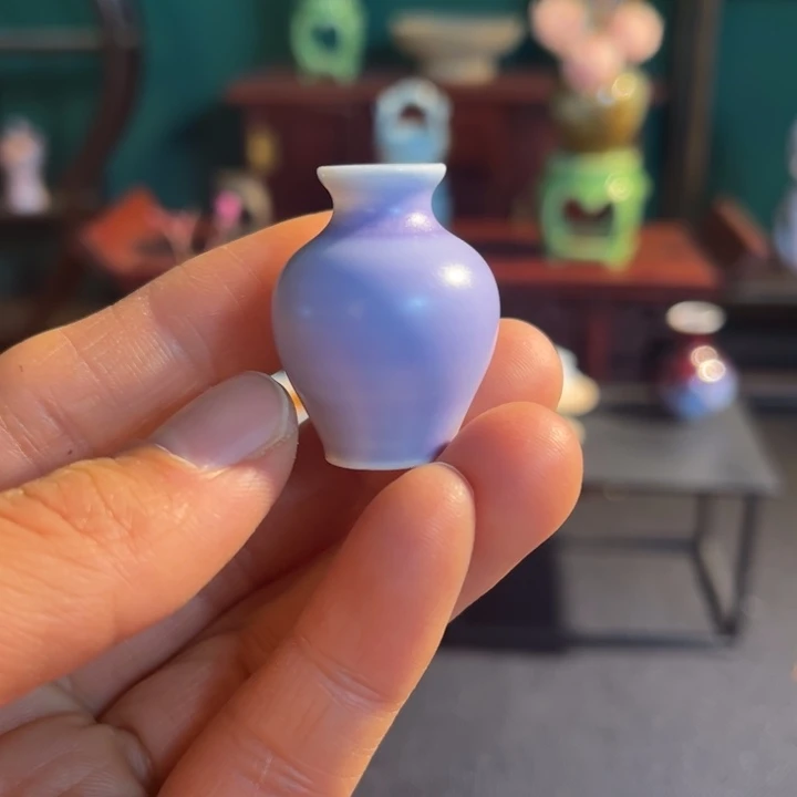摆件微陶老王迷你花瓶