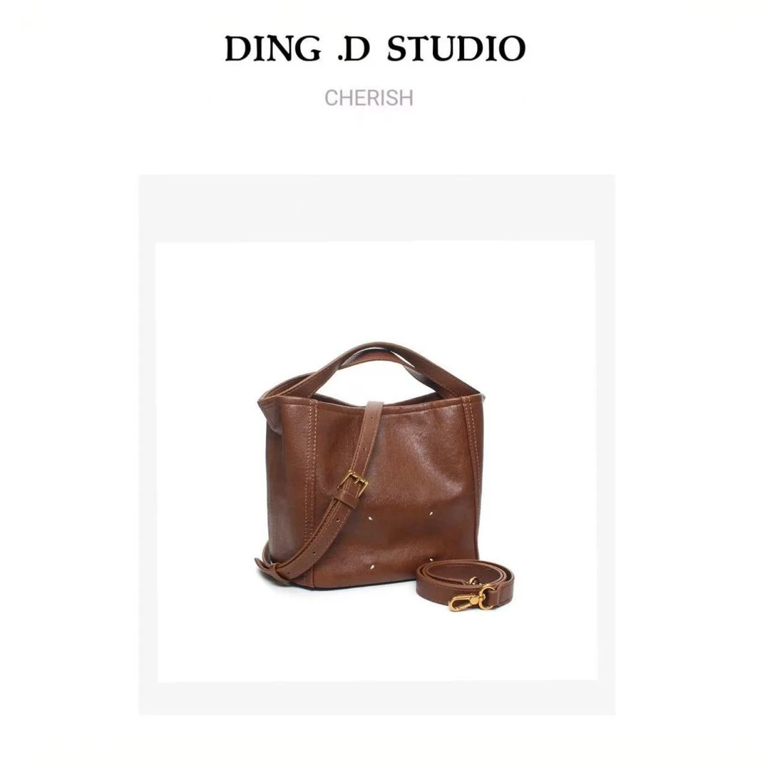 「四角棕」Ding.D小众品牌时尚设计师款女包24434