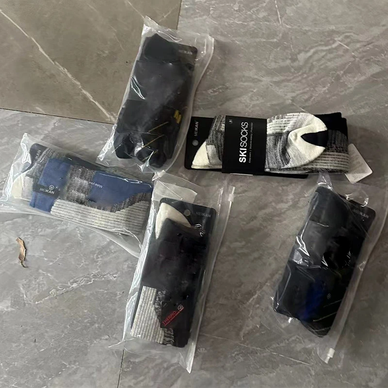 thermolite+羊毛混纺专业滑雪袜五双一组