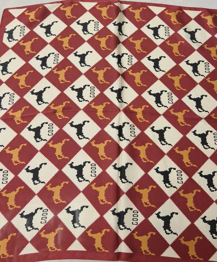 小马蹄蹄65*65女士百搭时尚高档丝巾