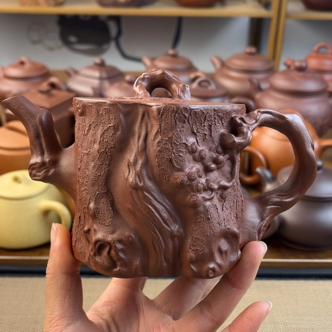 茶壶紫砂手工制作工艺精湛350c