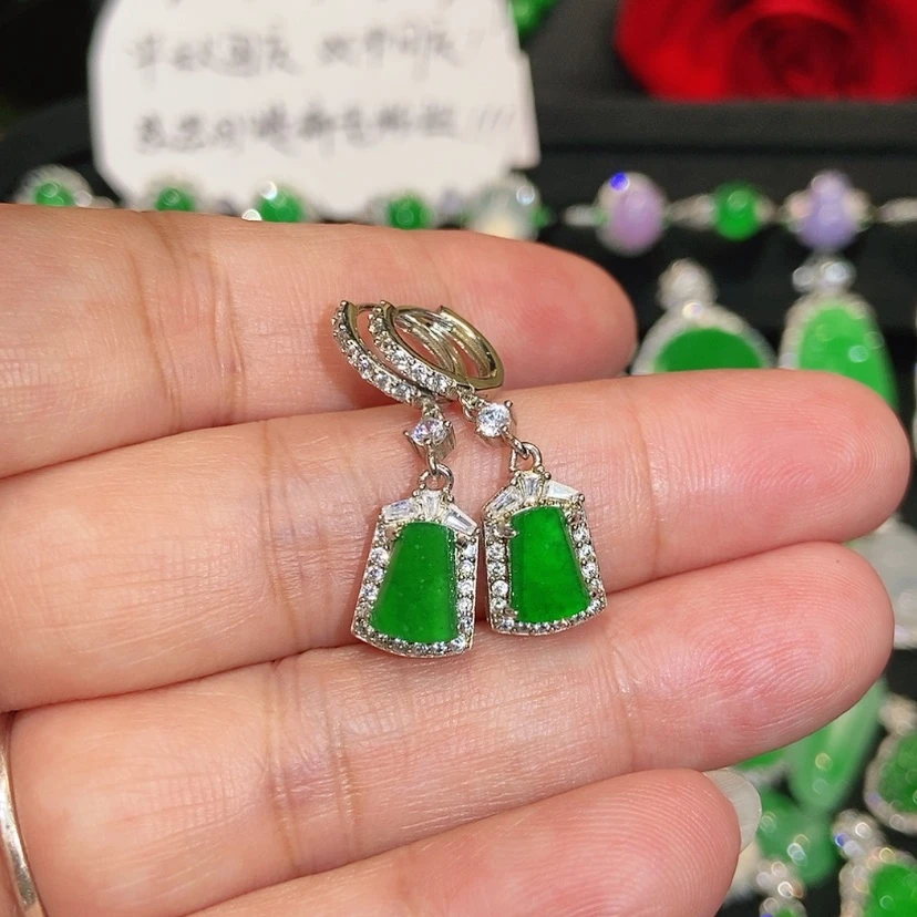 【闪购商品】未镶嵌翡翠耳饰天然翡翠
