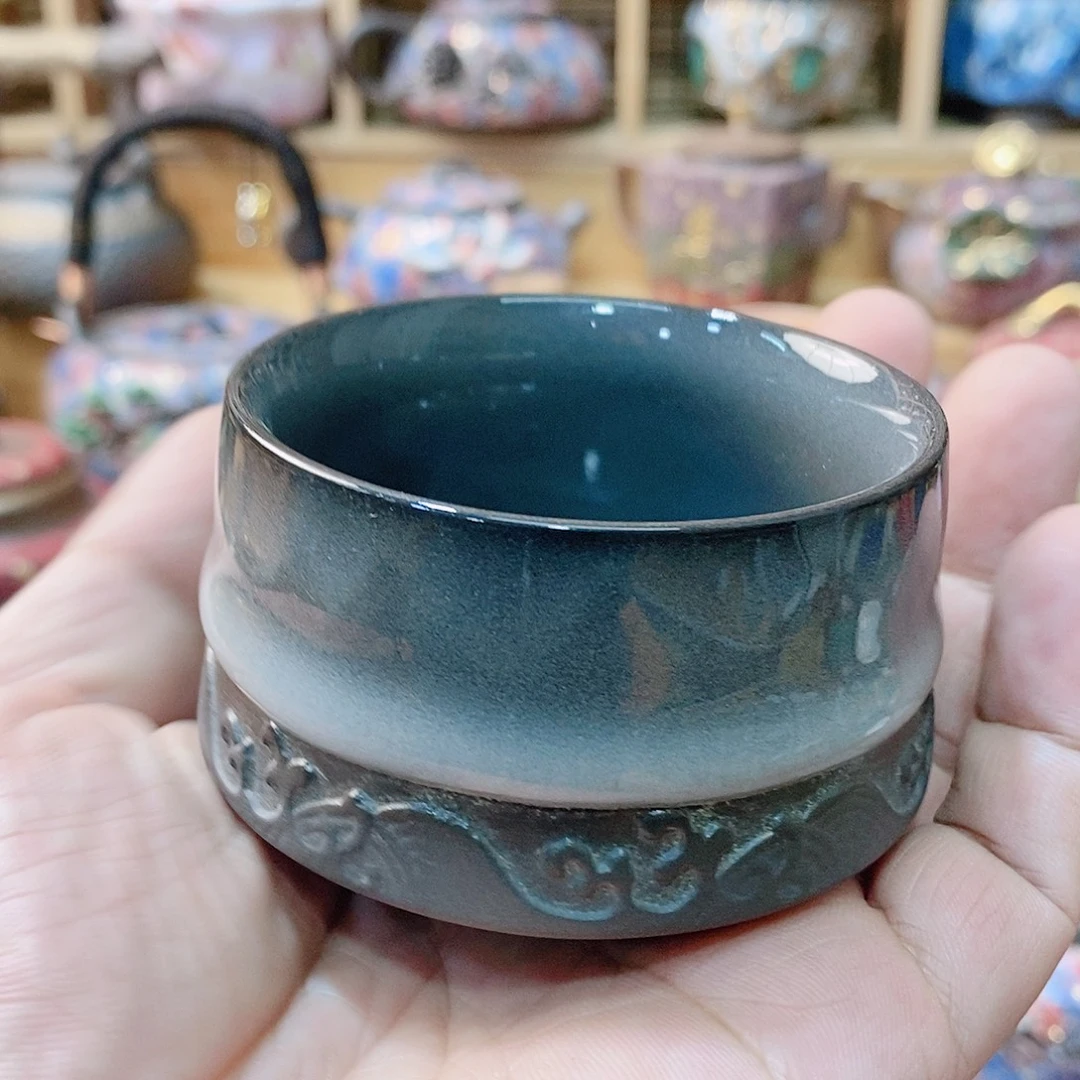 粗陶志野柴烧茶器