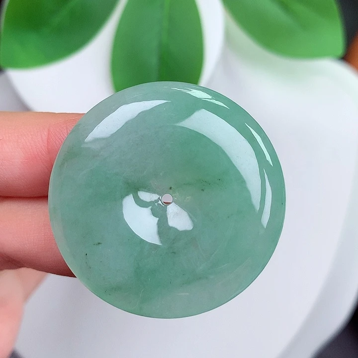 颈饰未镶嵌翡翠平安扣 35.5x6.1mm