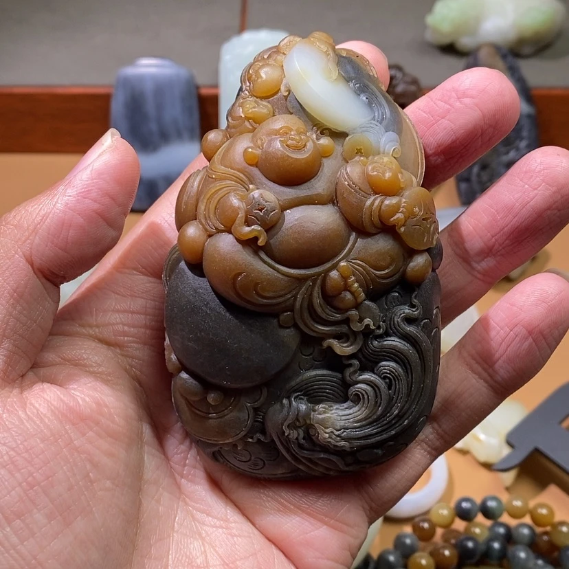 【闪购商品】和田玉挂件定制未镶嵌萧**堂