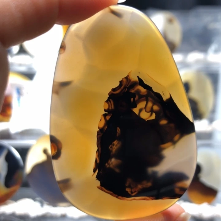 合金玛瑙/玉髓珠宝奇石43有瑕