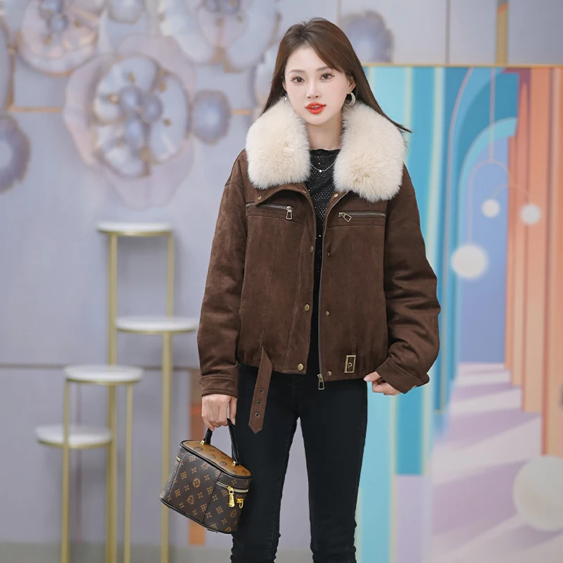 【鹅绒服狐狸毛领】新款羽绒服女冬季减龄时尚加厚保暖洋气显瘦羽