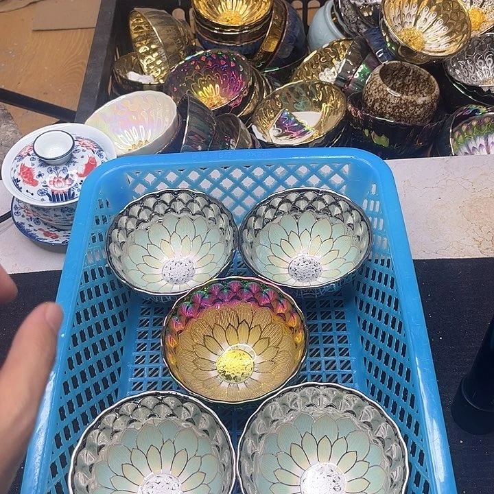 陶瓷四银一彩五支无底