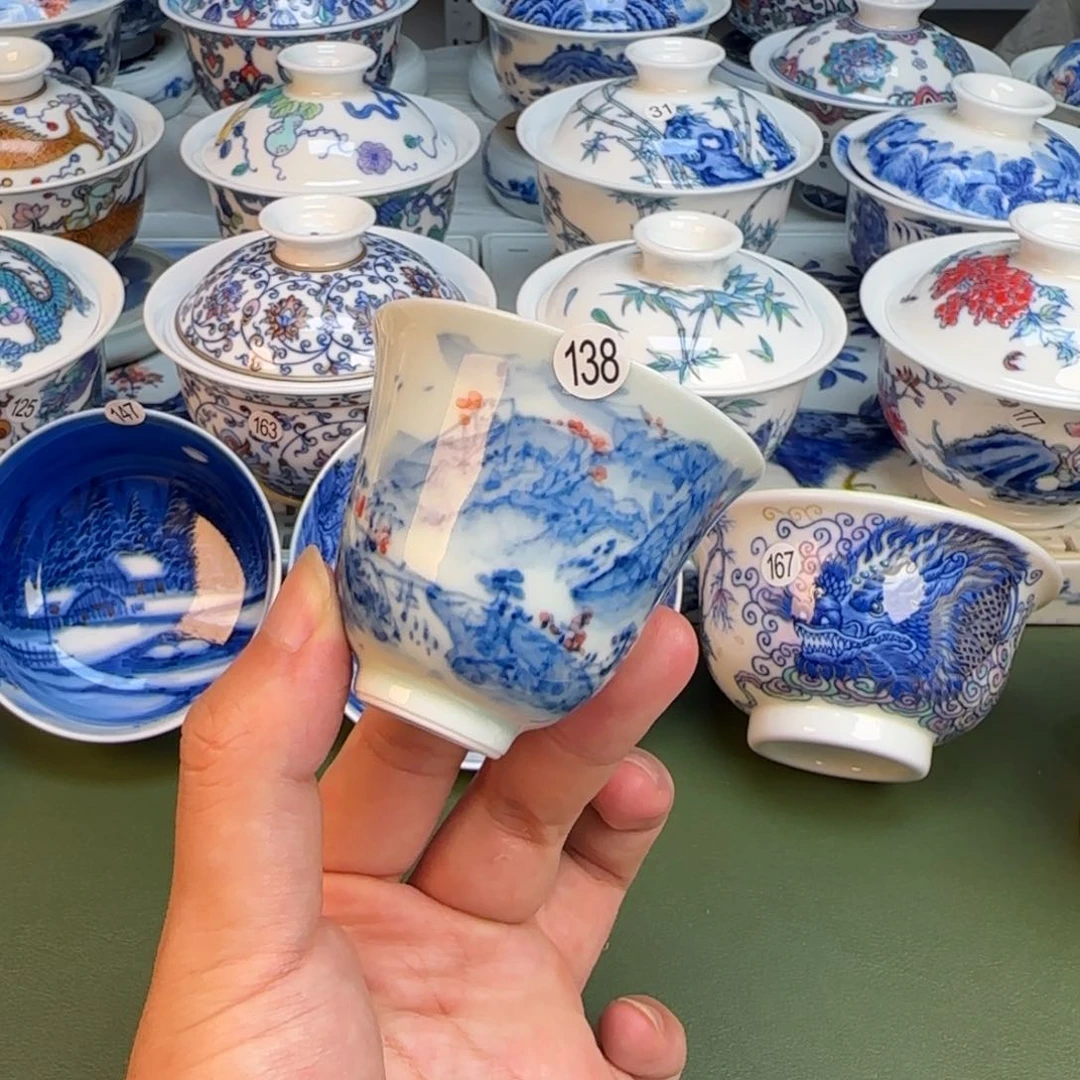 彦祖纯手工手绘茶具138