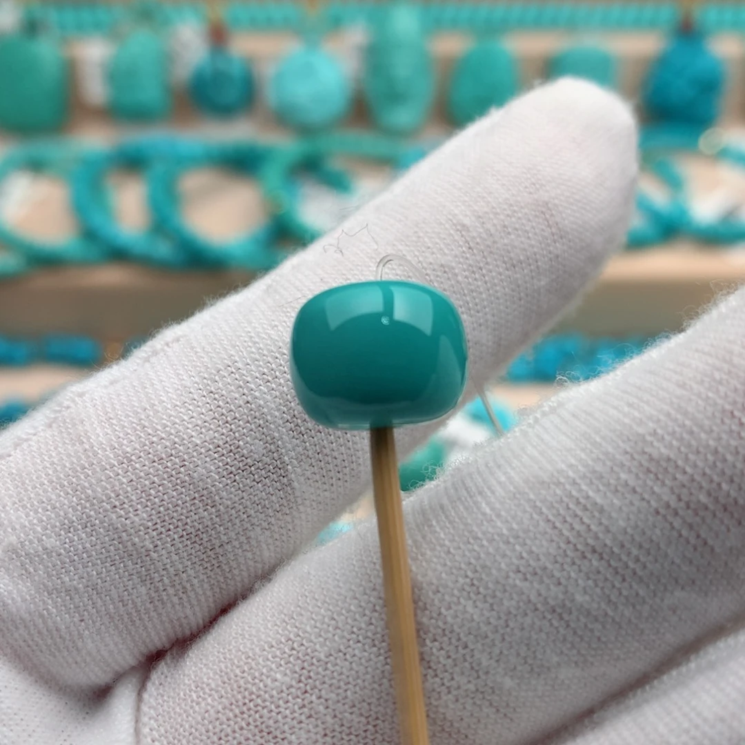 绿松石未镶嵌珠宝奇石11.6mm