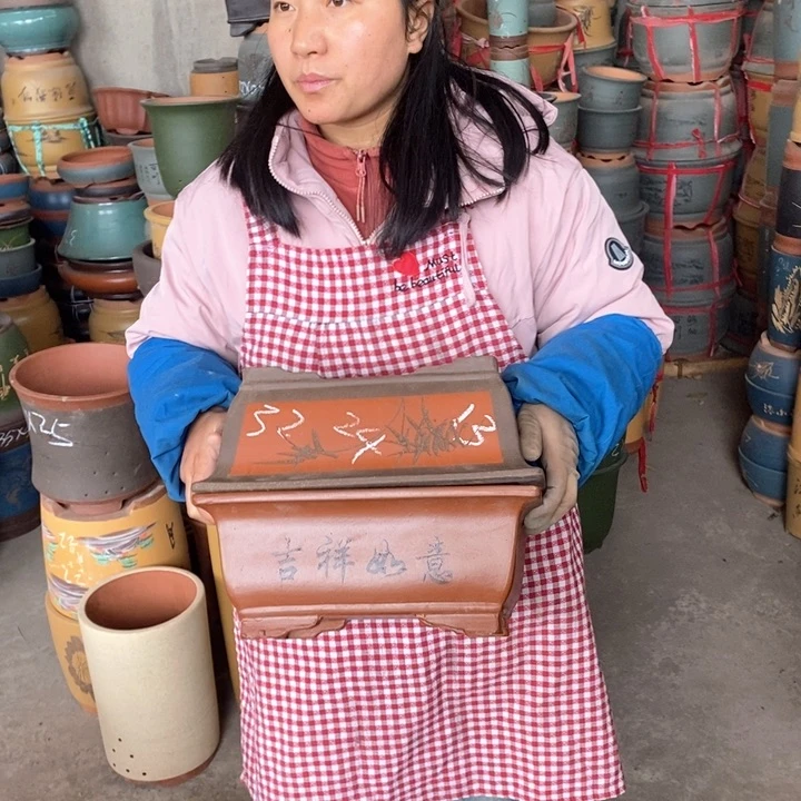 紫砂花盆紫砂花盆