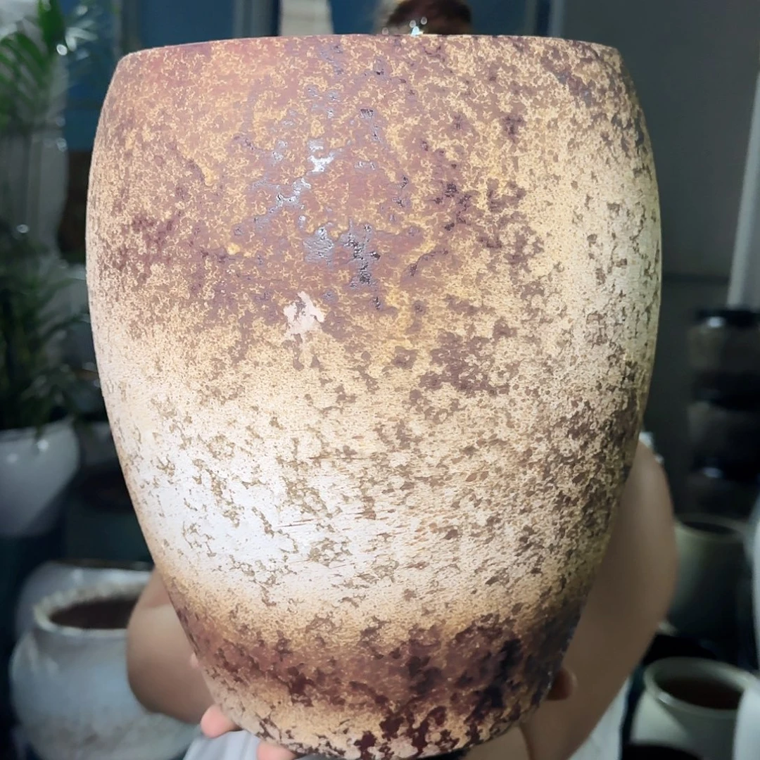 紫砂花盆高28口20