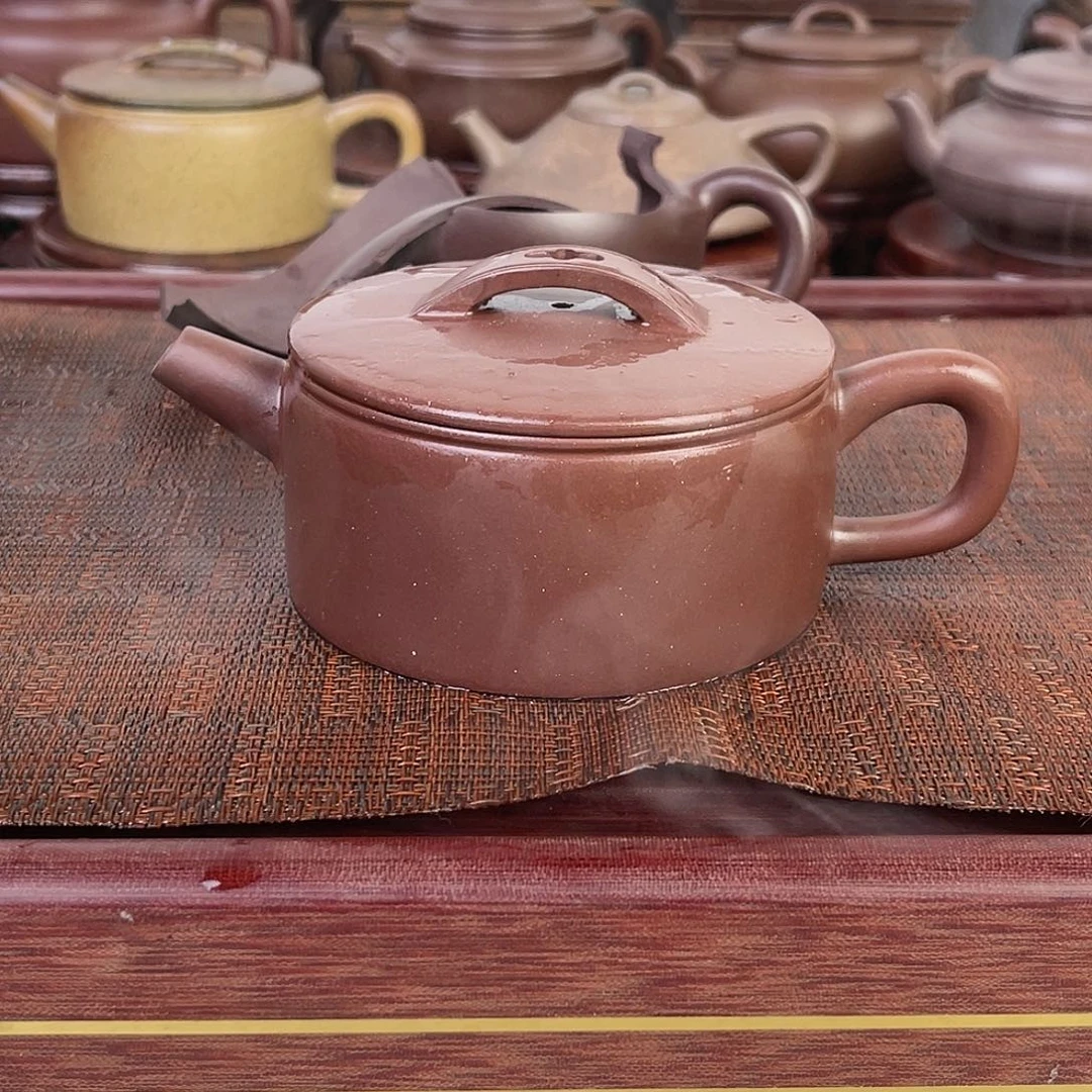 紫砂茶壶完美老紫泥大汉瓦