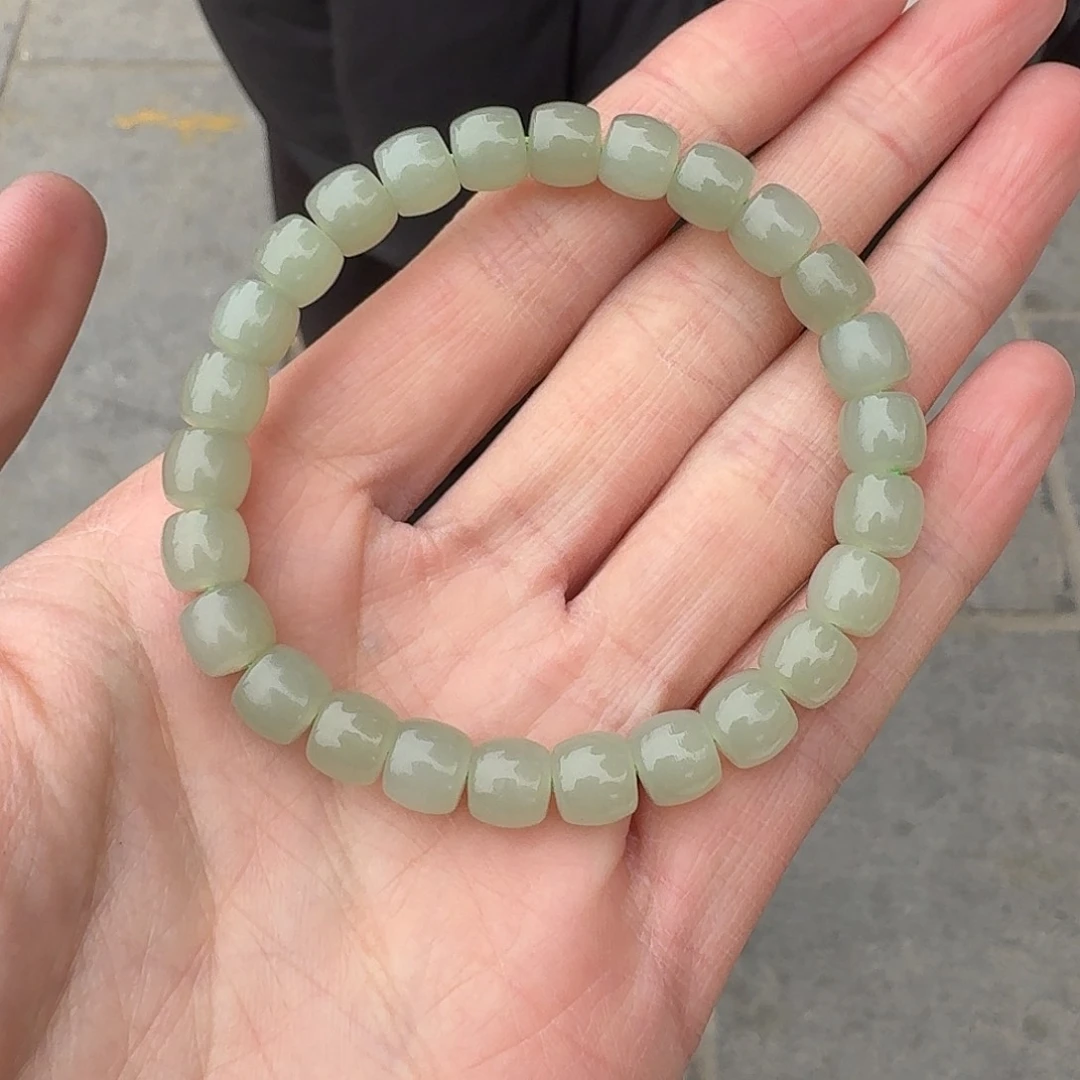 和田玉手串未镶嵌118赵姐