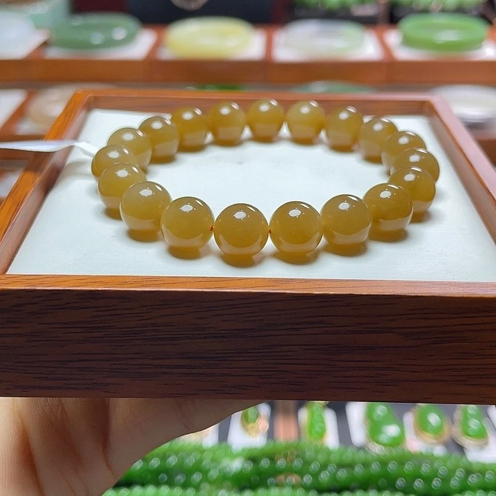 和田玉手串10未镶嵌