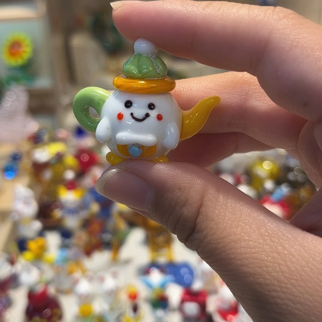 琉璃手工艺品茶壶